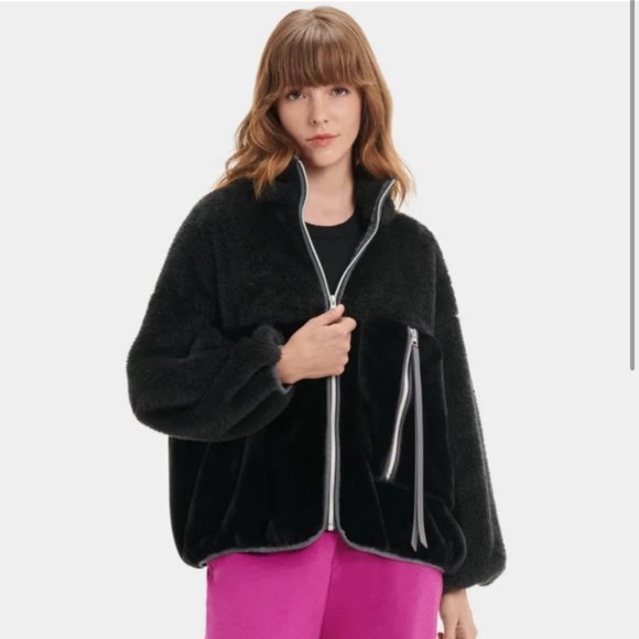 UGG Jackets & Blazers - UGG Marlene Sherpa Jacket Size Large
